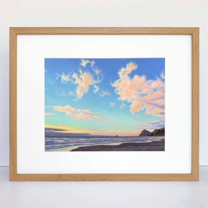 Sunset at Roads End a Horizontal Art Print