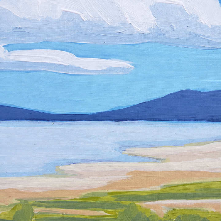 Clouds Over Summer Lake - 6"x6"