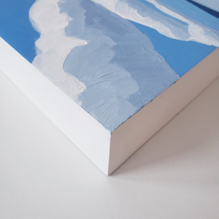 Clouds Over Summer Lake - 6"x6"