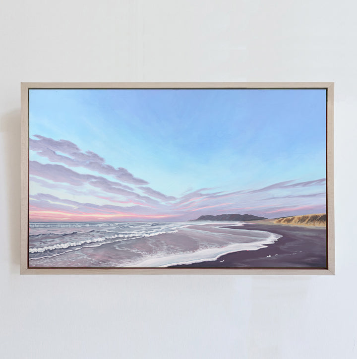 January On The Coast - Framed Canvas Print