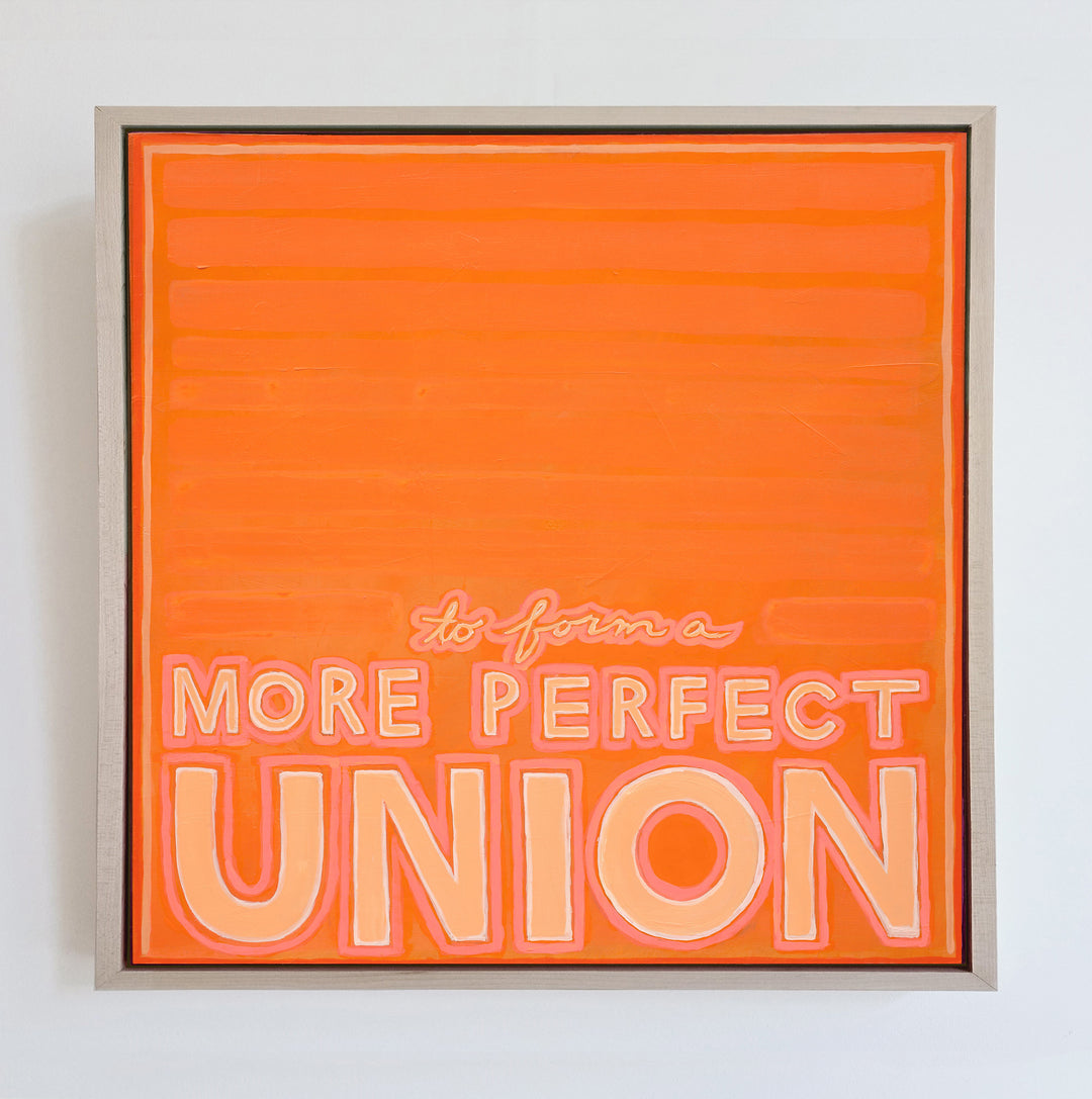 To Form A More Perfect Union - Framed Canvas Print