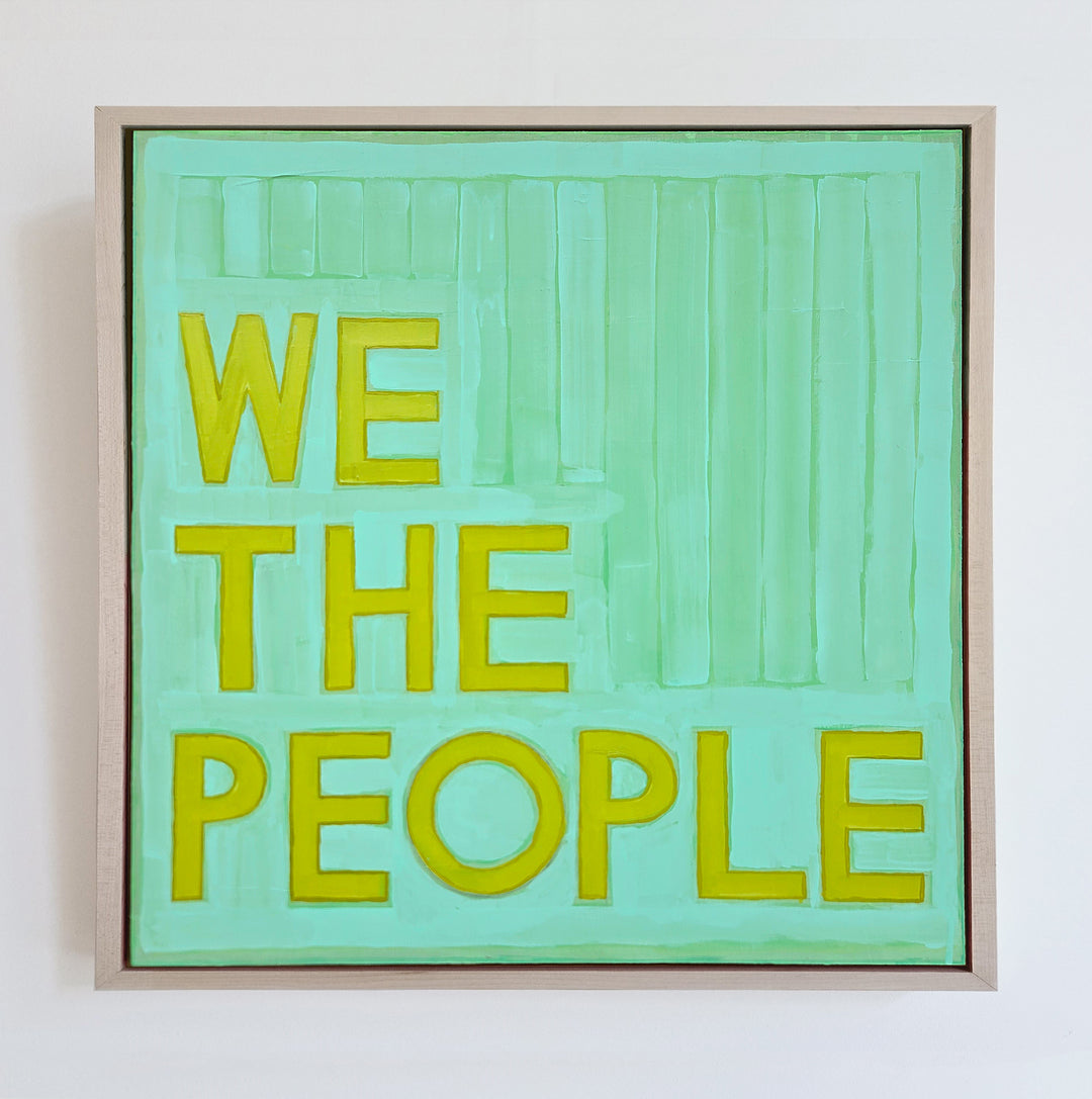 We The People - Framed Canvas Print