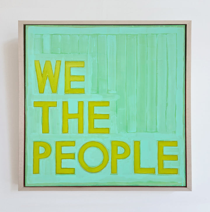We The People - Framed Canvas Print