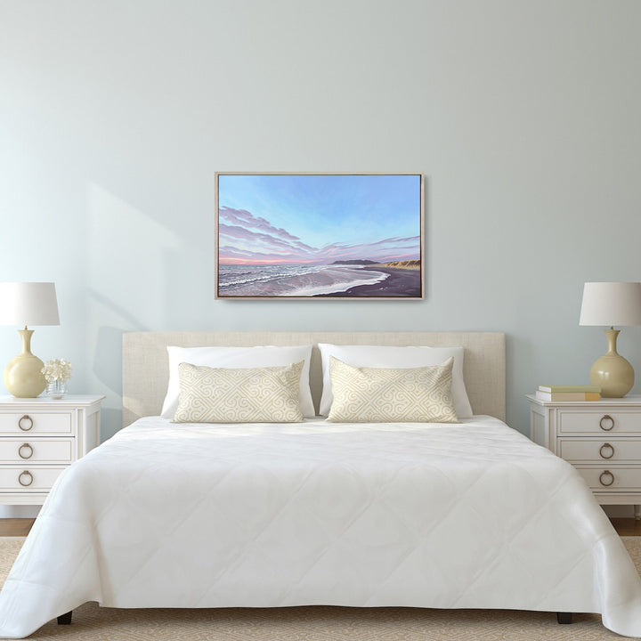 January On The Coast - Framed Canvas Print