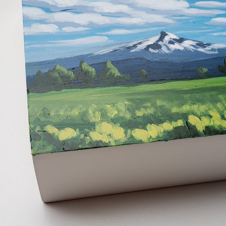 Mt. Hood From Parkdale - 6"x6"