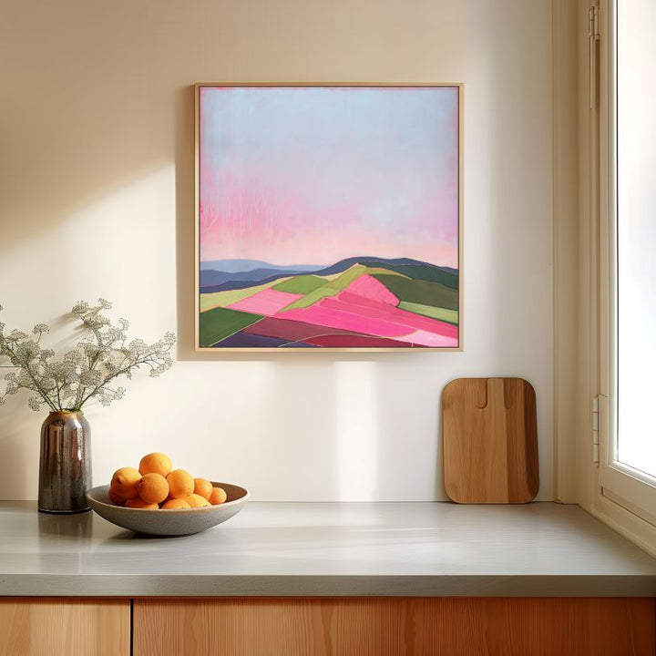 October Over Chehalem - Framed Canvas Print