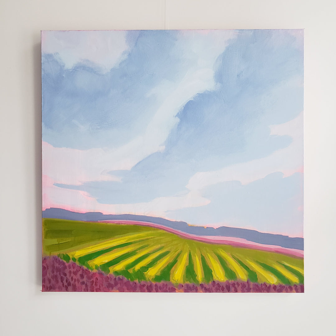 Late Winter in Wine Country - 30"x30"