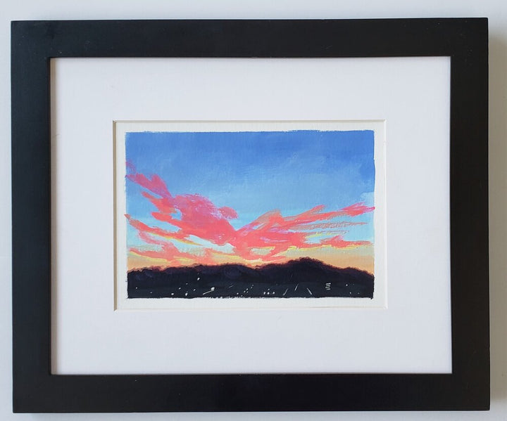 Sunset over the West Hills #3 - 6"x4"