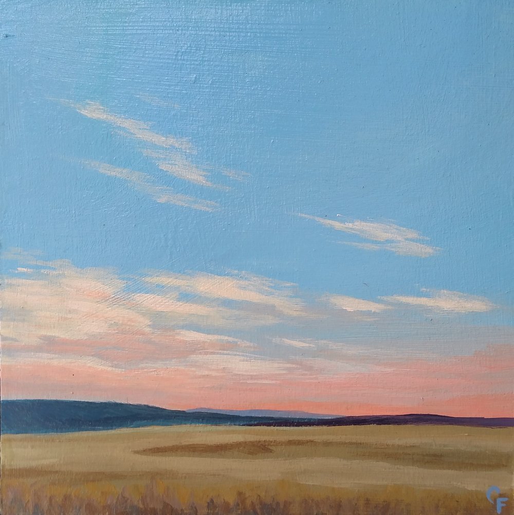 Wallowa Sunset #4 - 6"x6"