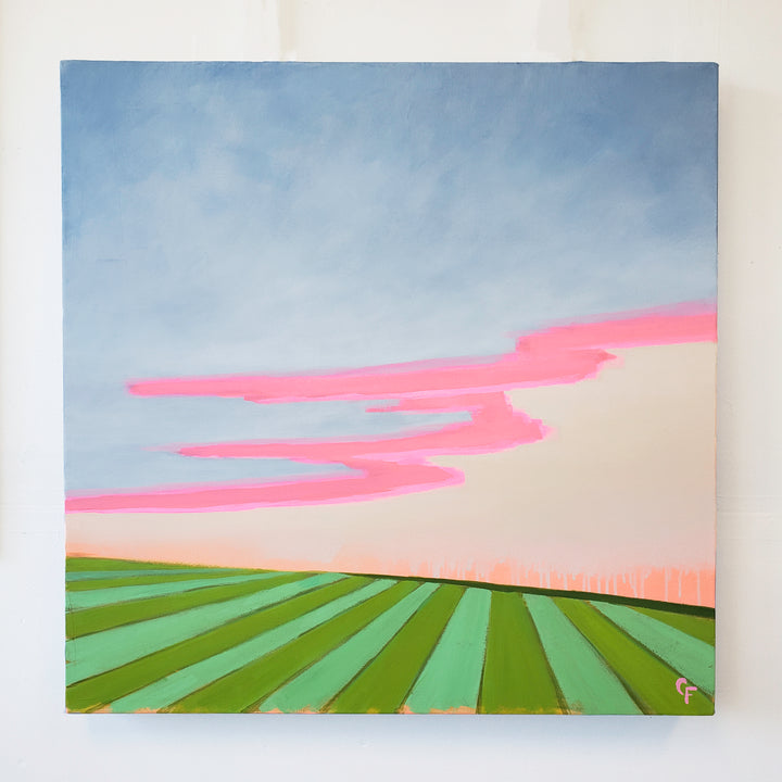 Spring Evening in Wine Country - 30"x30"