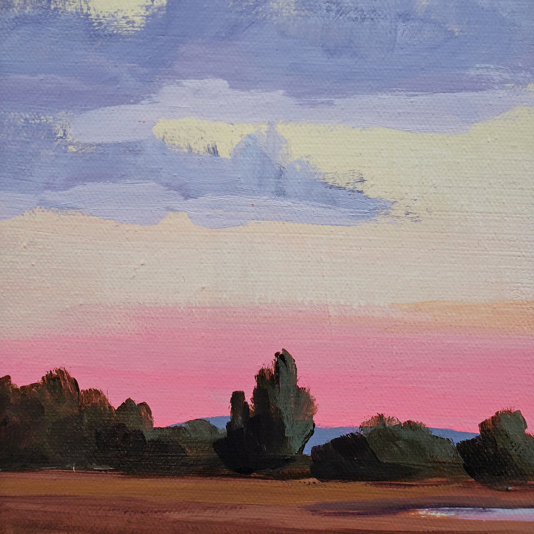 April Sunrise Over the Bay - 24"x24"