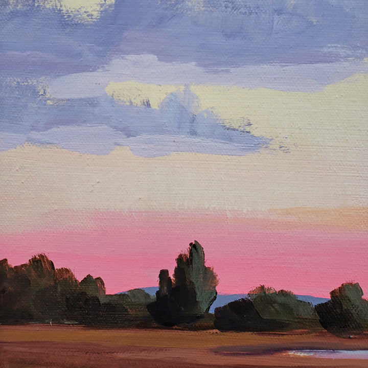 April Sunrise Over the Bay - 24"x24"