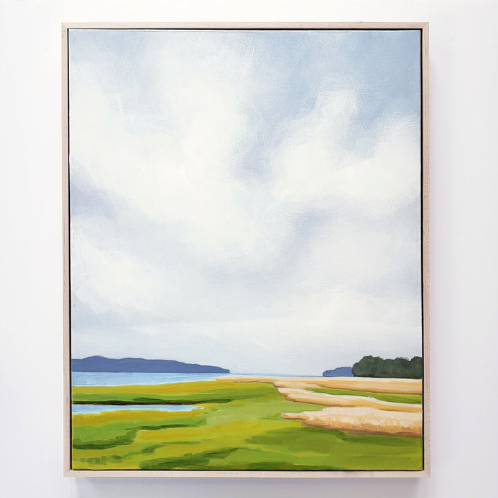 Clouds Over the Bay – 24”x30” acrylic painting