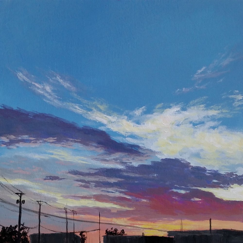 Douglas Sunset #4 - 6"x6"