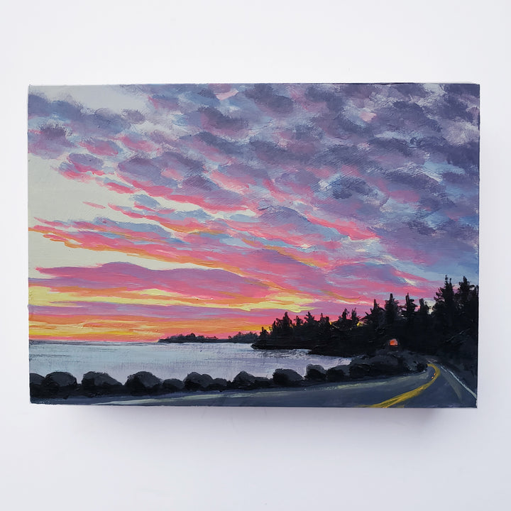 Driving Into Chinook #2 - 7"x5"