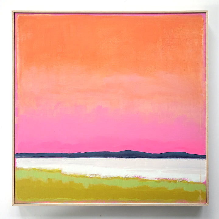 Evening on the Bay 2 - 24"x24" landscape painting