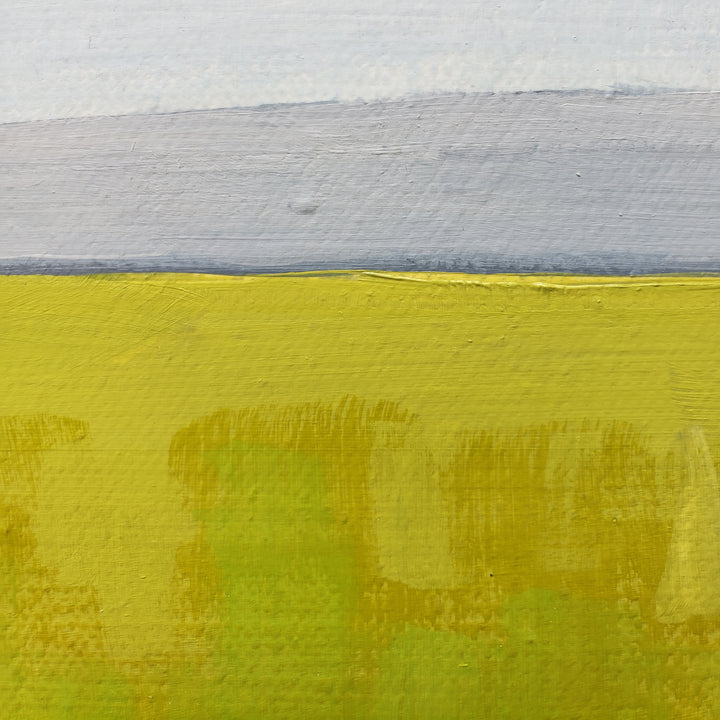 Flowers on the Highway - 24"x24" landscape painting