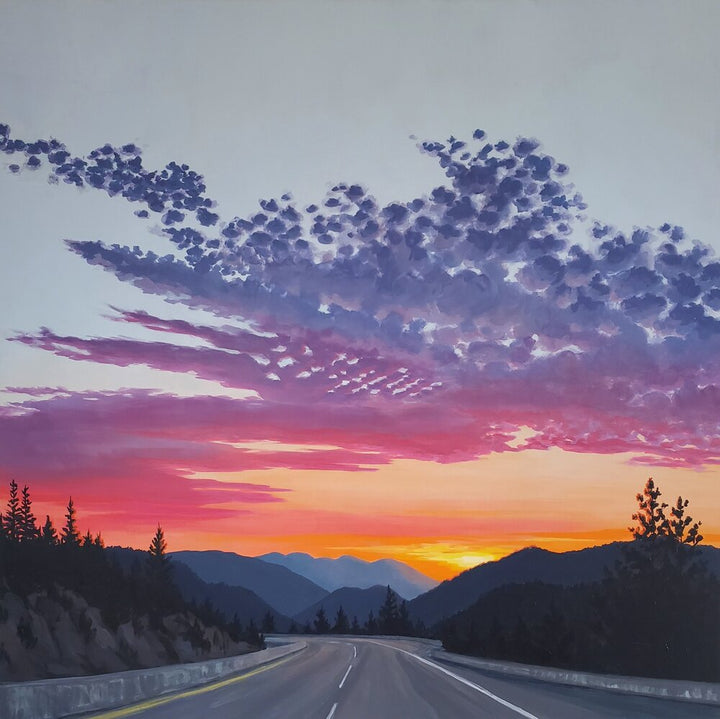 Glacier to Spokane - 48"x48"