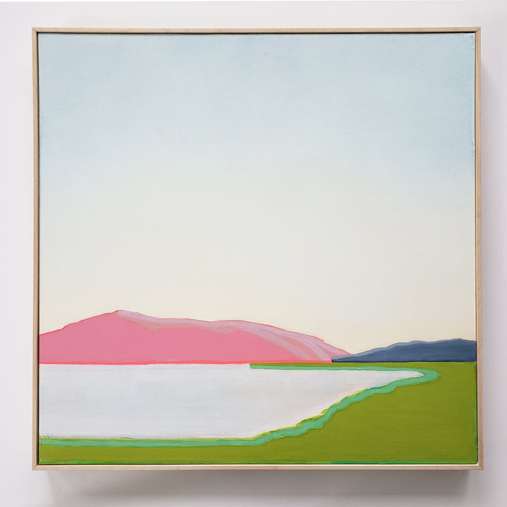 Hood River at Dusk - 24"x24" landscape painting
