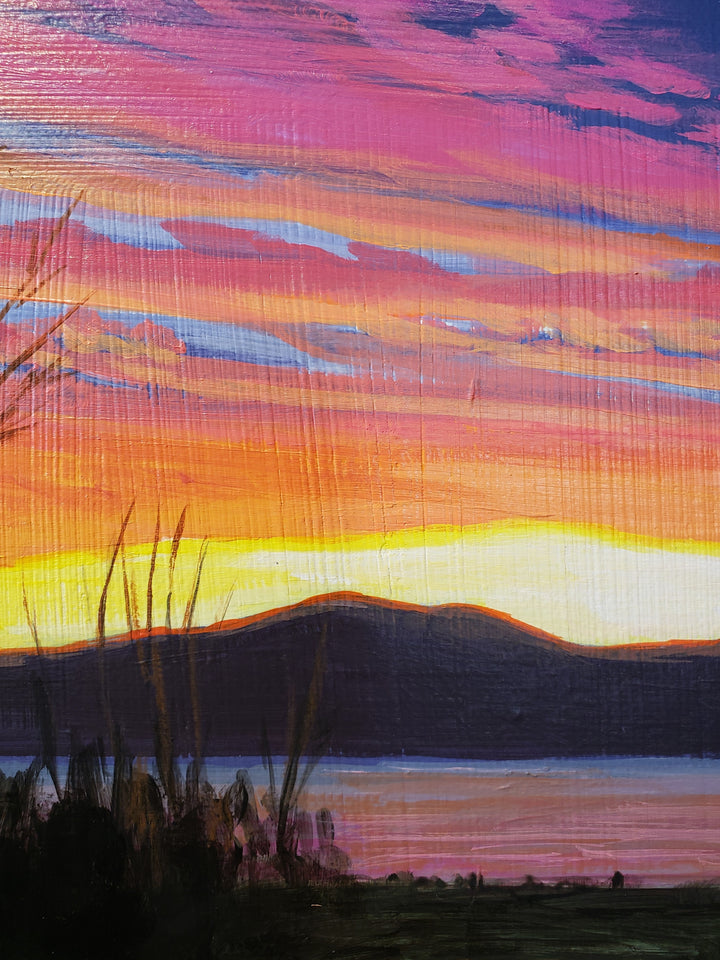 January 2nd Sunrise - 16"x16" painting