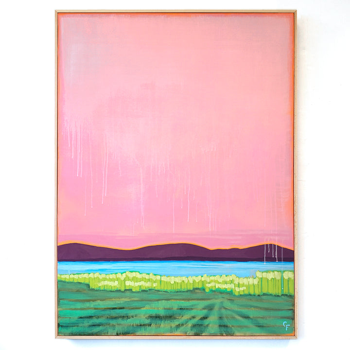 Light on the Hills - 36"x48" landscape painting