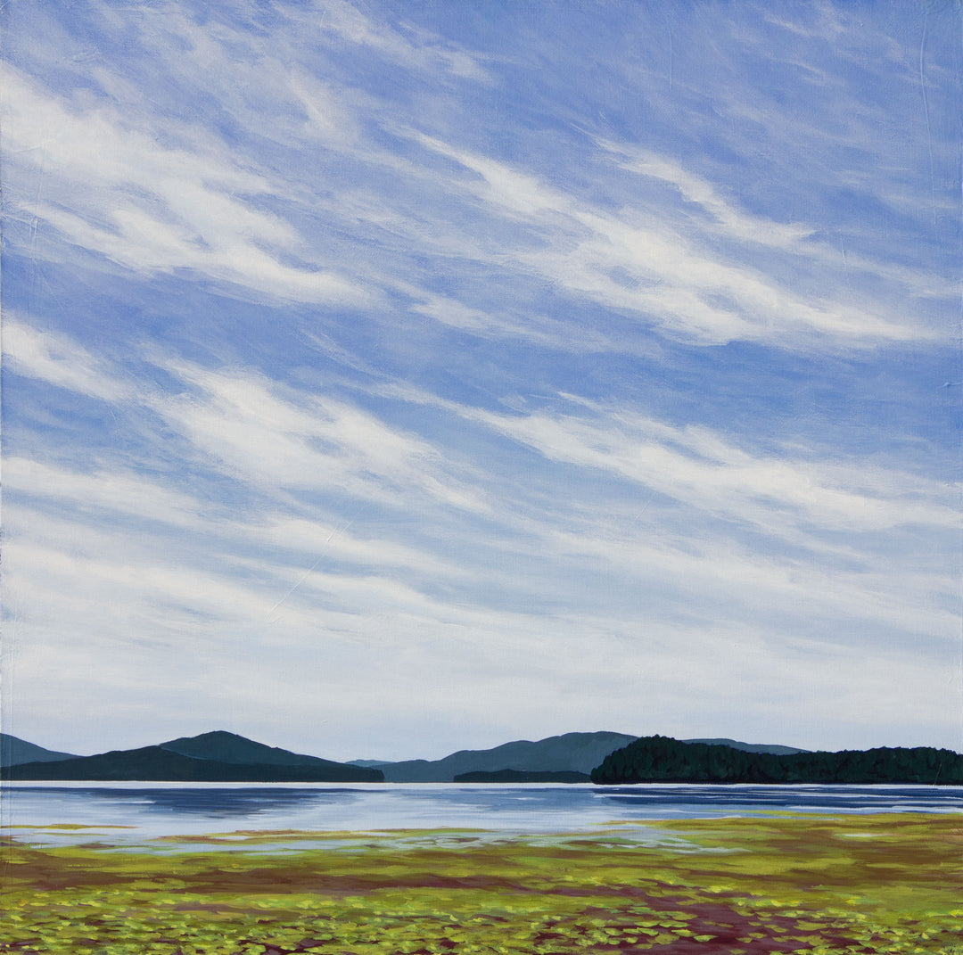 Minus Tide in April - 30”x30” acrylic painting