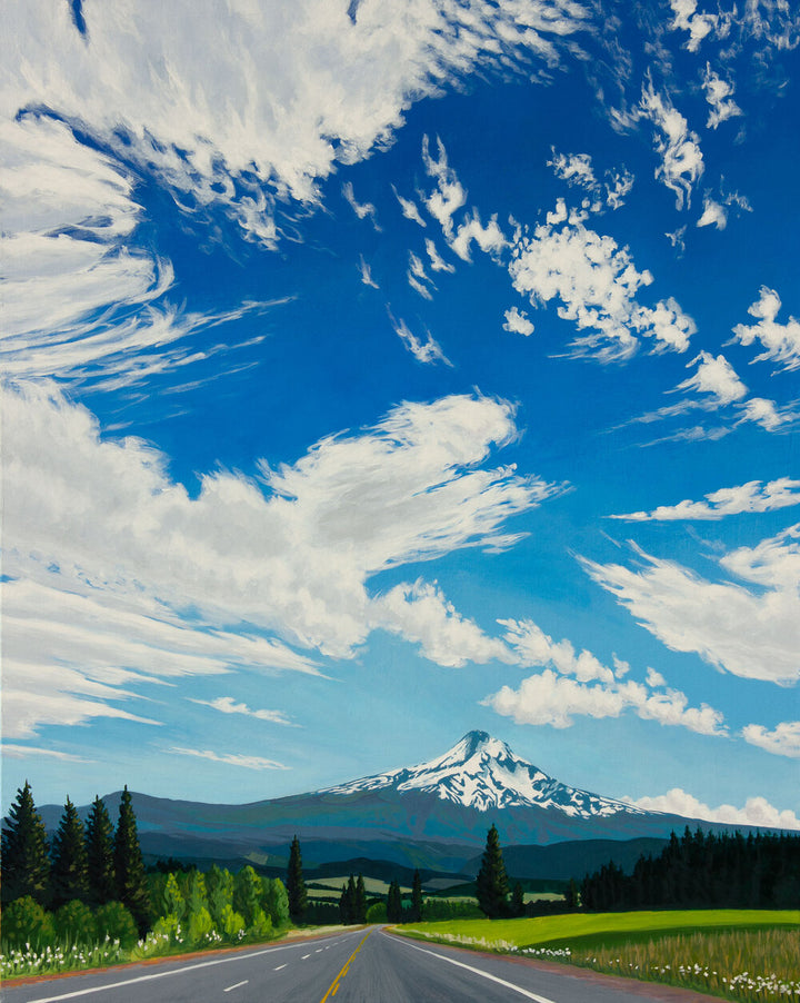 Mt. Hood in Cherry Season - 48"x60"