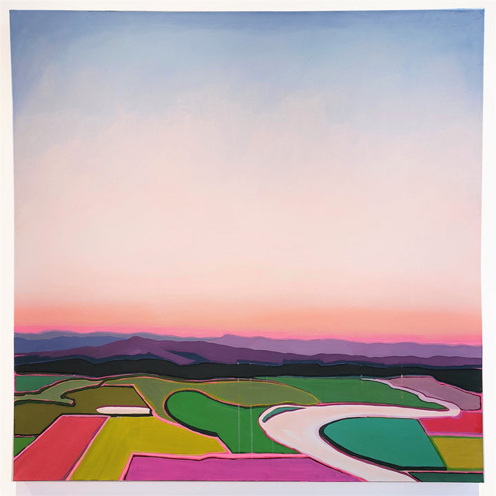 October Over the Willamette Valley - 48"x48"