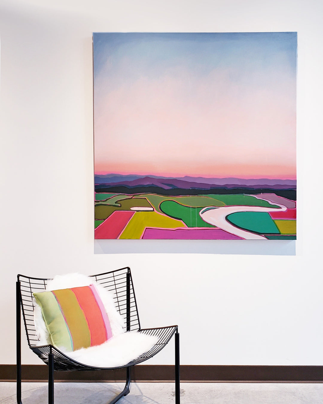 October Over the Willamette Valley - 48"x48"