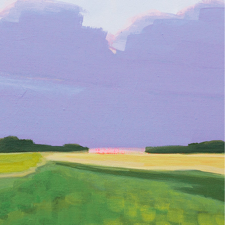 October on the Bay – 20”x20” acrylic painting