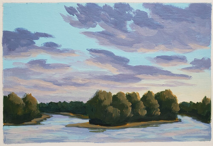 Ross Island Evening - 4"x6"