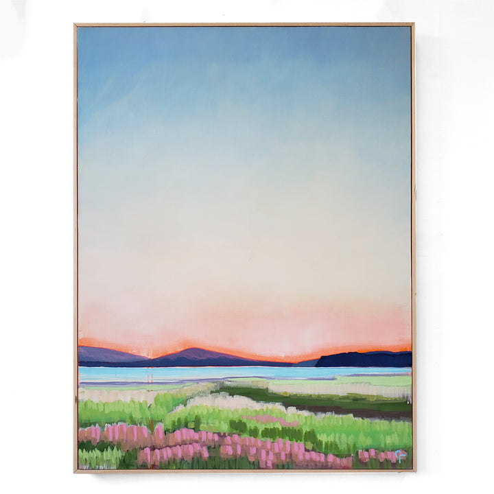 September Evening Walk - 36"x48" landscape painting