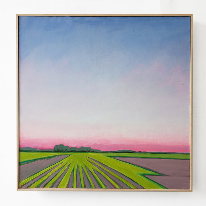 Summer on Sauvie's 2 - 24"x24" landscape painting