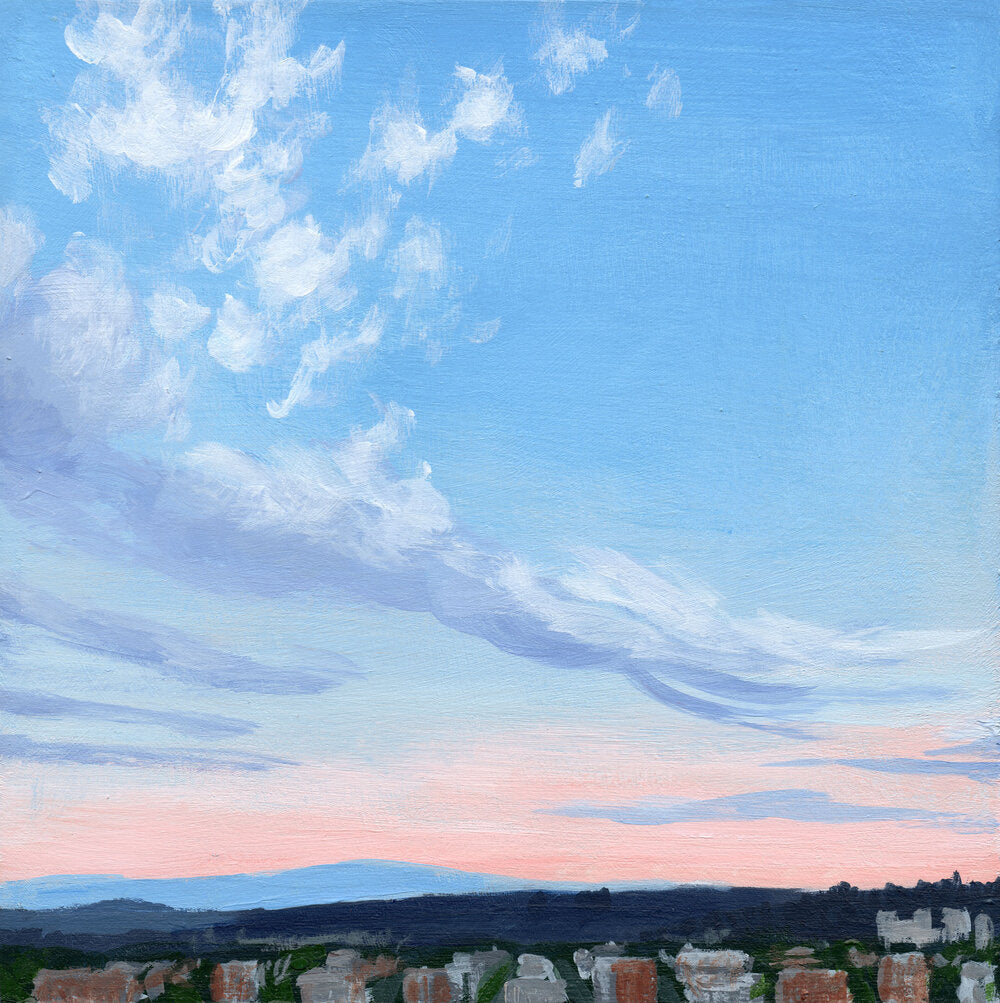 Sunday Over Portland 2 - 6"x6"