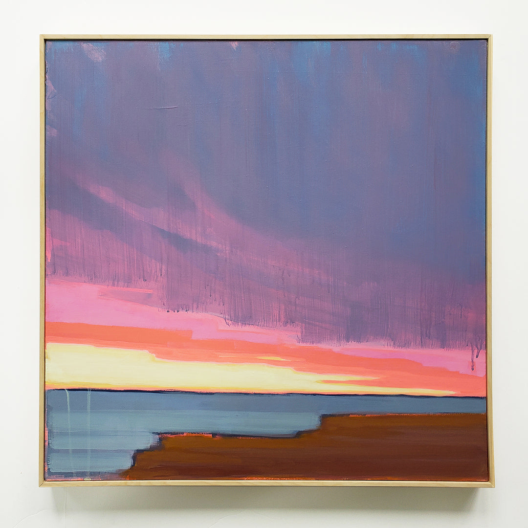 Sunrise Over the Bay 2 - 24"x24" landscape painting