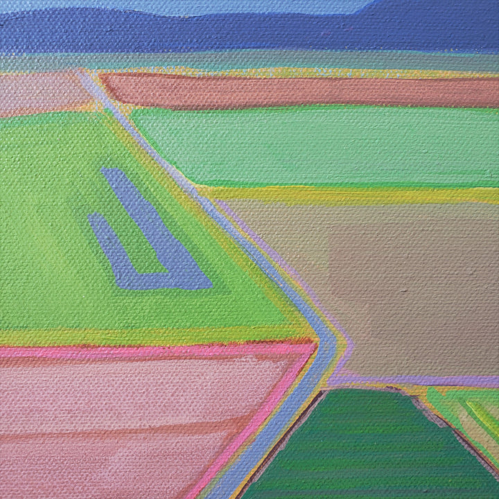 Sunset Cessna Cruise – 24”x30” acrylic painting