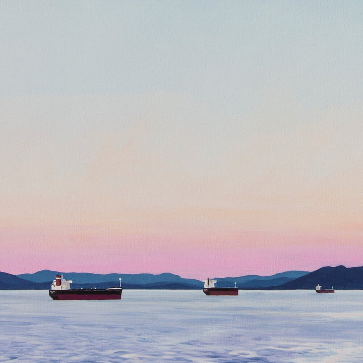 Sunset at Buoy Beer - 48"x36"