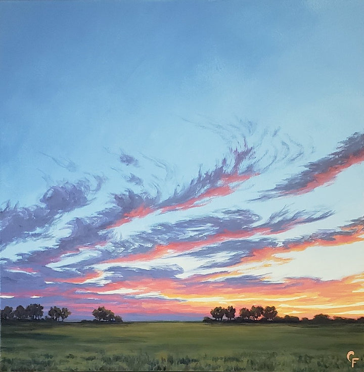 Sunset on Cleveland - 24"x24"