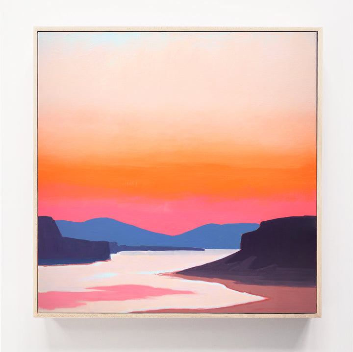 The Gorge at Sunset – 36”x36” acrylic painting
