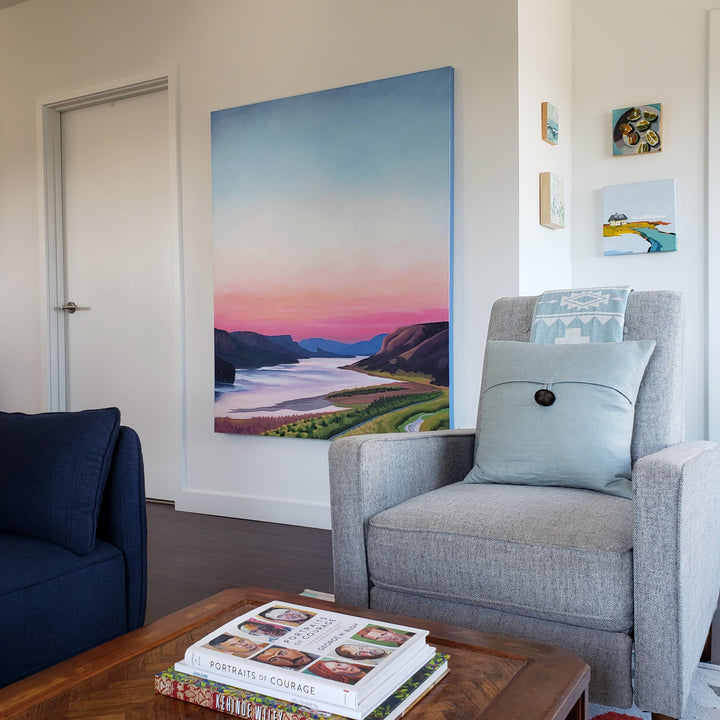 View From Crown Point – 48”x60” acrylic painting