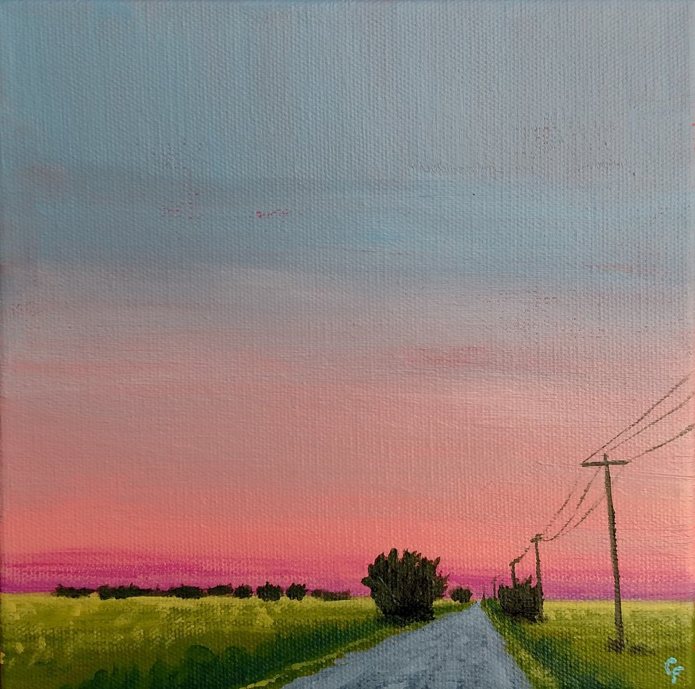 Oklahoma Back Road Sunset