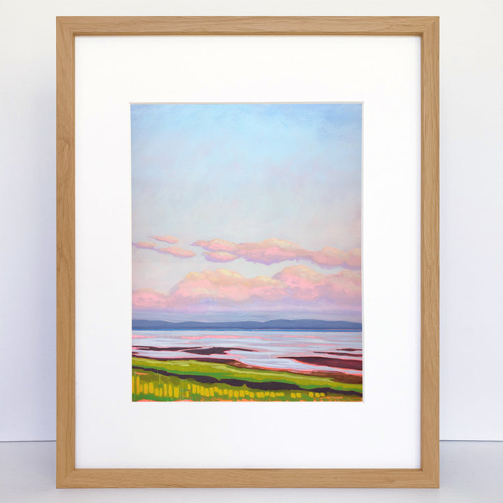 Low Tide at Dusk a Vertical Art Print