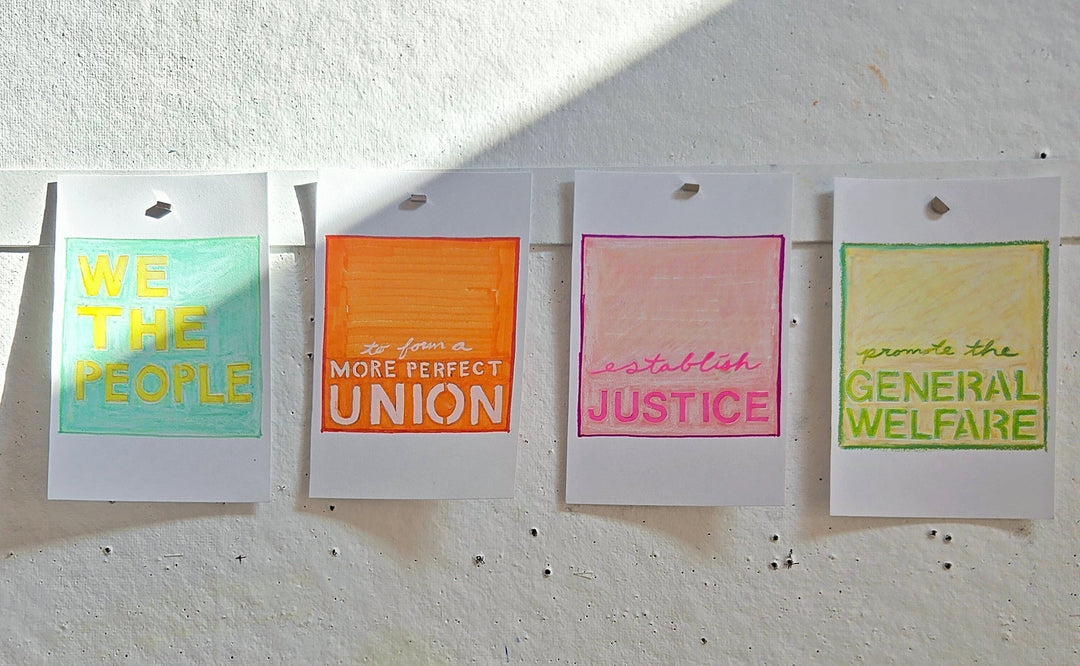 "We the People" paintings