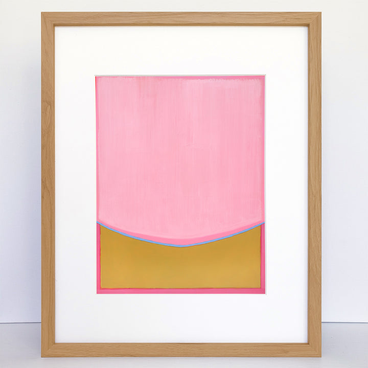 Cherry Trees in April a Vertical Art Print