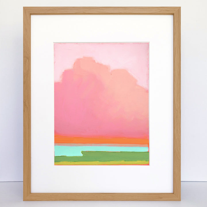 Pink Sky in the Evening a Vertical Art Print