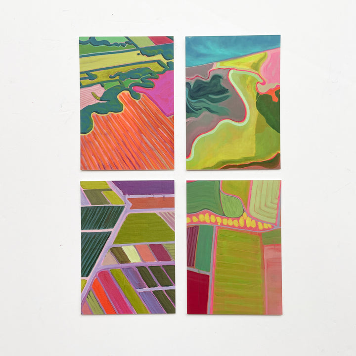Aerial Scenes - Pack of 8 note cards