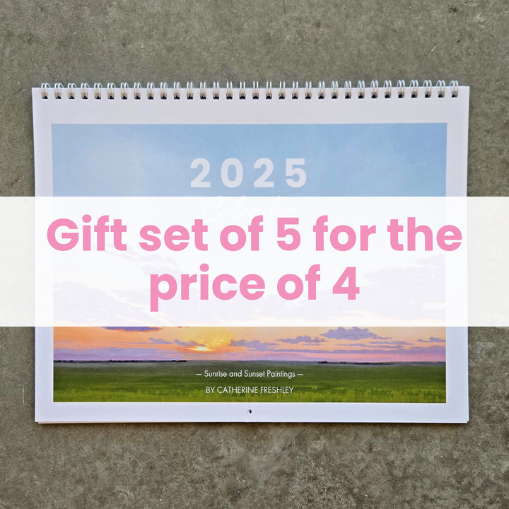 2025 Wall Calendar - Gift Set of 5 for the price of 4