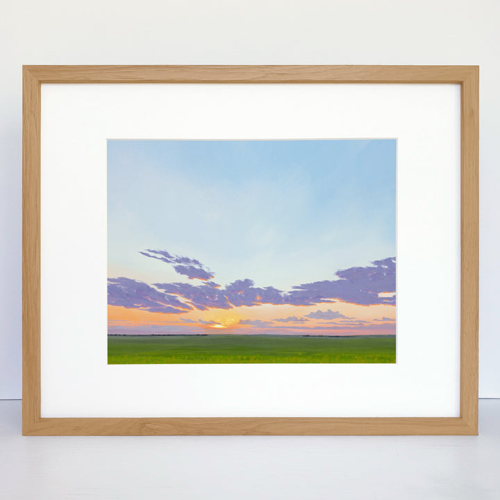 Altus Sunset a Horizontal Art Print