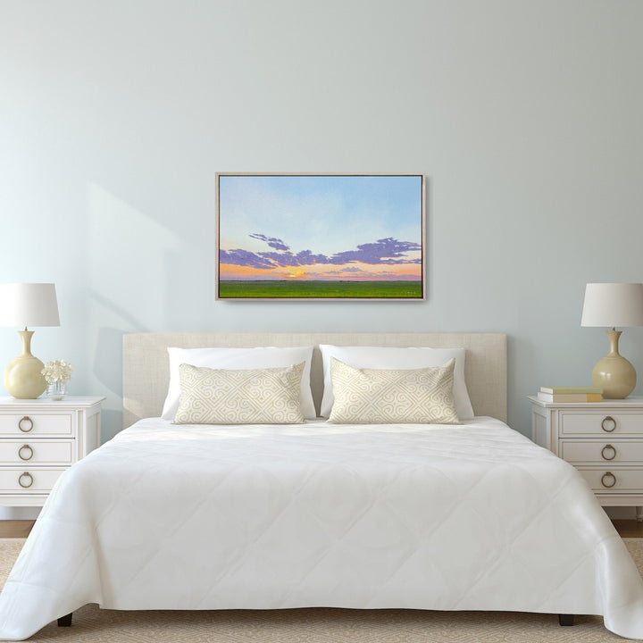 Altus Sunset - Framed Canvas Print