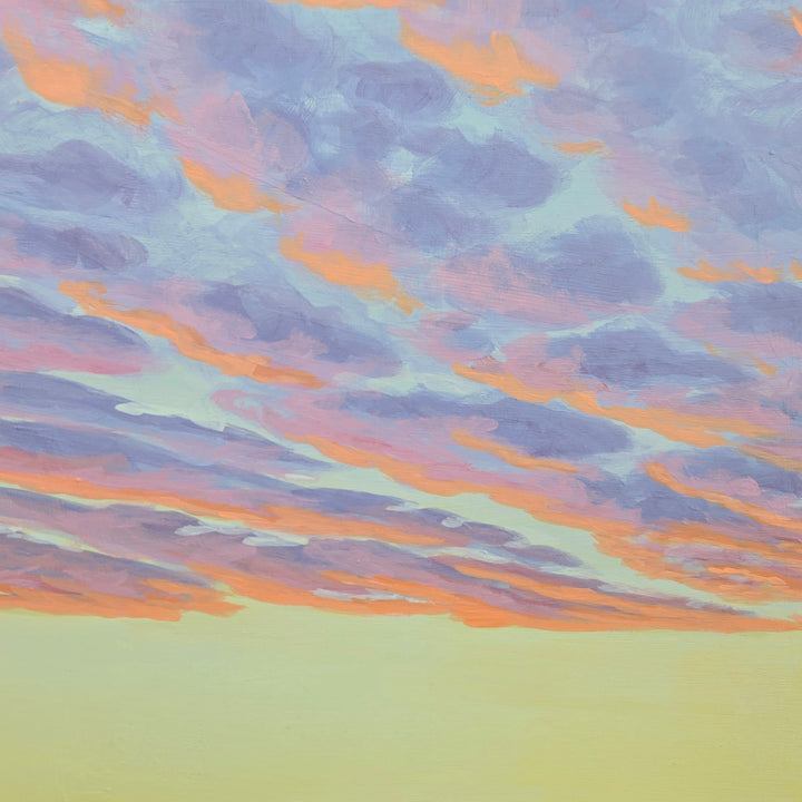 April Sunrise on the Playa #2 - 24"x24" Light-up Painting